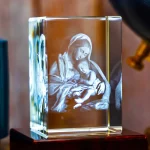 Divine Dimensions: Crafting 3D Crystal Religious Art
